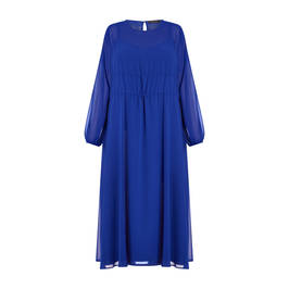 Elena Miro Georgette Dress Cobalt - Plus Size Collection