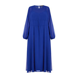 Elena Miro Georgette Dress Cobalt - Plus Size Collection