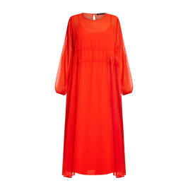 Elena Miro Georgette Dress Red  - Plus Size Collection