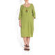 ELENA MIRO LINEN DRESS LIME