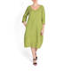 ELENA MIRO LINEN DRESS LIME