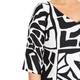 ELENA MIRO ABSTRACT PRINT DRESS OPTIONAL SLEEVES