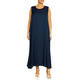 Elena Miro Ecovero Satin Dress Navy 