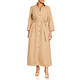 Elena Miro Cotton Poplin Dress Sand