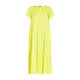 Elena Miro Tiered Flounce Dress Lemon