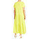 Elena Miro Tiered Flounce Dress Lemon