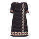 ELENA MIRO BORDER PRINT DRESS