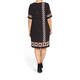 ELENA MIRO BORDER PRINT DRESS