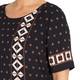 ELENA MIRO BORDER PRINT DRESS