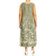 Elena Miro Floral Dress Green