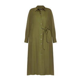 Elena Miro Shirt Dress Olive - Plus Size Collection