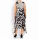ELENA MIRO BLACK AND WHITE PRINT DRESS