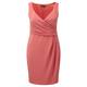ELENA MIRO coral wrap DRESS with optional sleeves