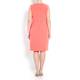 ELENA MIRO coral wrap DRESS with optional sleeves