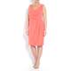 ELENA MIRO coral wrap DRESS with optional sleeves