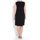 ELENA MIRO black wrap DRESS with optional sleeves