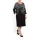 ELENA MIRO WOOL BLEND INTARSIA DRESS