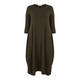 ELENA MIRO BUBBLE HEM DRESS OLIVE