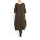 ELENA MIRO BUBBLE HEM DRESS OLIVE