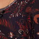 ELENA MIRO PRINT DRESS CHOCOLATE 