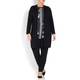 ELENA MIRO BLACK KNITTED GILET