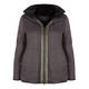 ELENA MIRO REVERSIBLE FAUX FUR HOODED JACKET