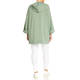 Elena Miro Loose Fit Modal Hoodie Green