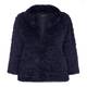 ELENA MIRO DARK BLUE LAPIN FUR JACKET