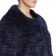 ELENA MIRO DARK BLUE LAPIN FUR JACKET