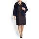 ELENA MIRO DARK BLUE LAPIN FUR JACKET