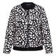 Elena Miro Print Bomber Jacket Black and White  