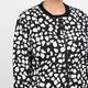 Elena Miro Print Bomber Jacket Black and White  