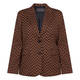 Elena Miro Check Blazer Cinnamon