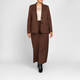 Elena Miro Check Blazer Cinnamon