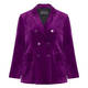 Elena Miro Velvet Blazer Purple