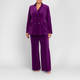 Elena Miro Velvet Trousers Purple