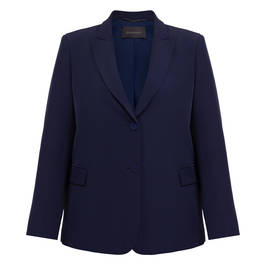 Elena Miro Tailored Jacket Navy  - Plus Size Collection