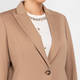Elena Miro Jersey Blazer Camel
