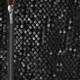 ELENA MIRO SEQUIN AND VELVET ZIP UP JACKET