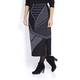 ELENA MIRO monochrome intarsia knit SKIRT