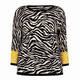 ELENA MIRO ZEBRA PRINT KNITTED TUNIC