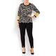ELENA MIRO ZEBRA PRINT KNITTED TUNIC