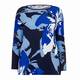 ELENA MIRO ABSTRACT INTARSIA KNITTED TUNIC BLUE