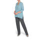 ELENA MIRO WOOL AND CASHMERE SWEATER BLUE