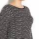 ELENA MIRO KNITTED wavy stripes black TUNIC