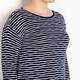 ELENA MIRO KNITTED wavy stripes navy TUNIC