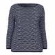 ELENA MIRO KNITTED wavy stripes navy TUNIC