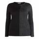 ELENA MIRO BLACK AND LUREX SWEATER