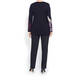 ELENA MIRO INTARSIA WOOL BLEND KNITTED TUNIC NAVY