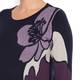 ELENA MIRO INTARSIA WOOL BLEND KNITTED TUNIC NAVY